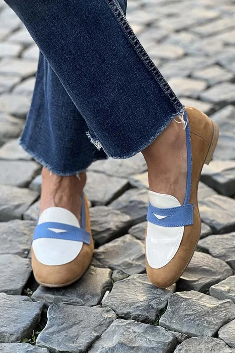 COLOUR BLOCK LOAFERS