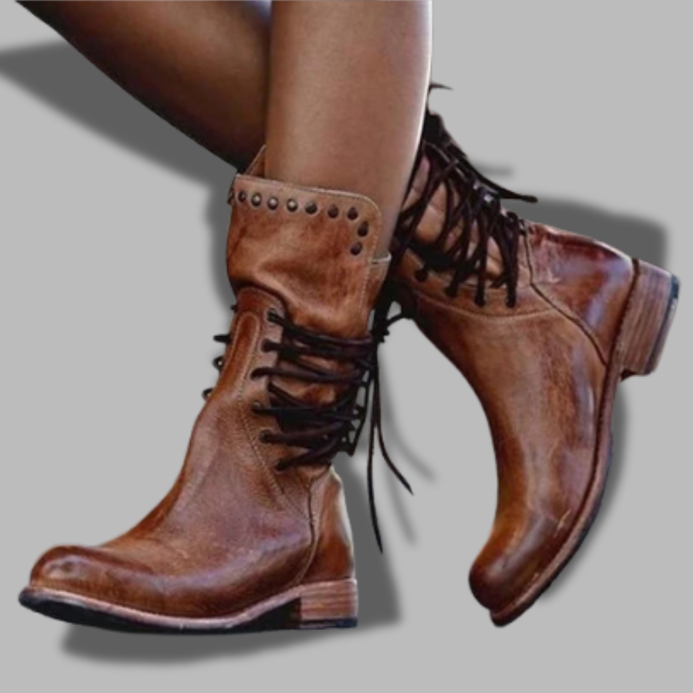 WYNONA | RUSTIC VINTAGE LEATHER BOOTS