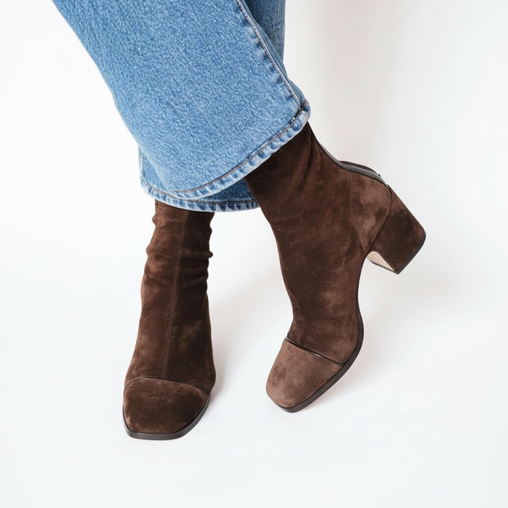 Lily | Women's Square-Toe Stylish Square Toe Ankle Boots