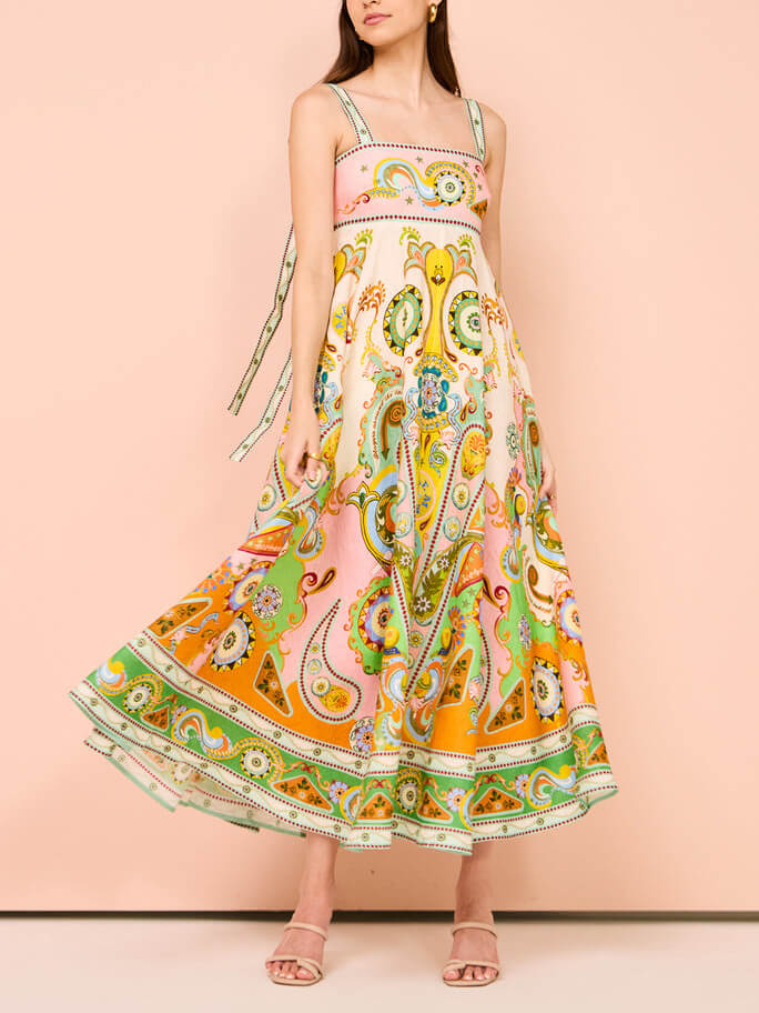 Unique Holiday Print Madi Camisole Dress
