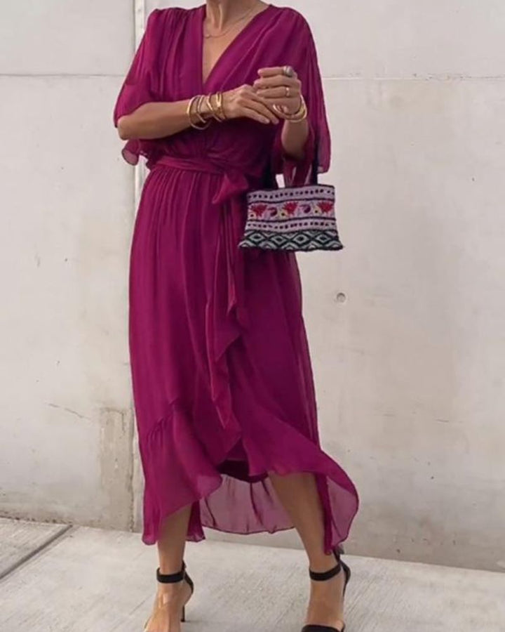 Cristi™ - Flowy Crossed Dress