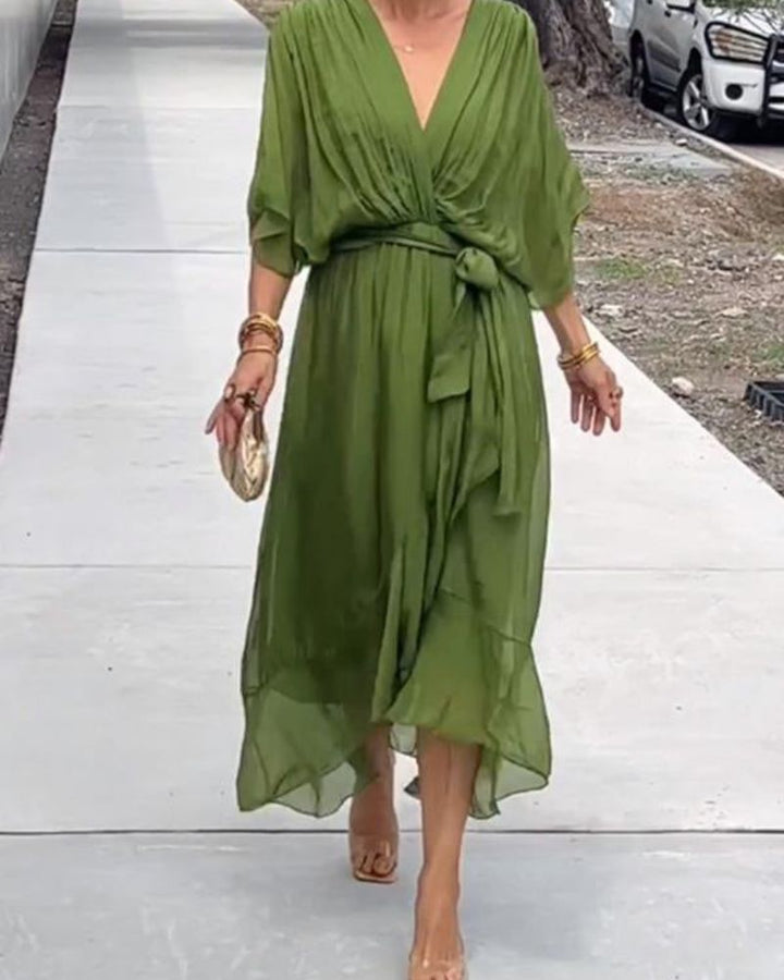 Cristi™ - Flowy Crossed Dress