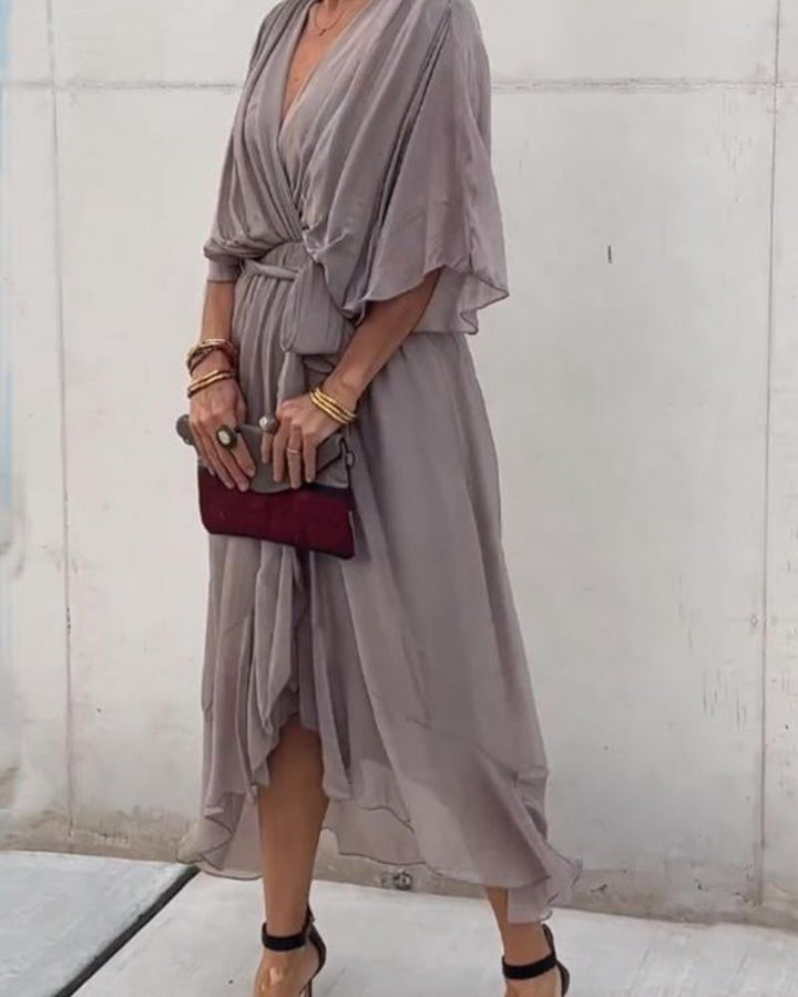 Cristi™ - Flowy Crossed Dress