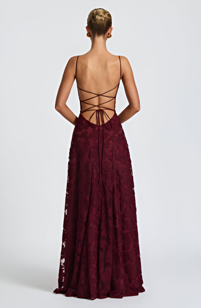 Francisa™ | Women's Long Lace Corset Dress