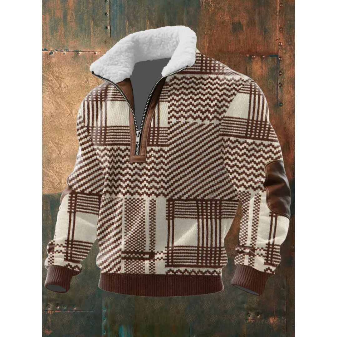 SILVORO | High-Neck Fleece Sweater