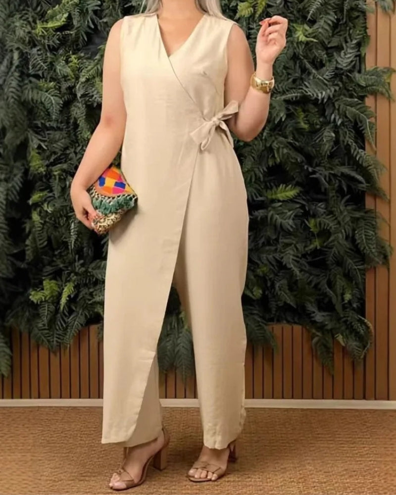 Teresa™ - Versatile Tie-Waist Jumpsuit