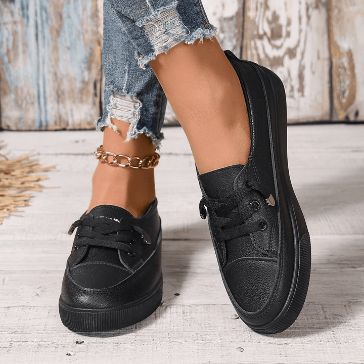 Elise™ – Women’s Lace-Up Orthopedic Flat Shoes
