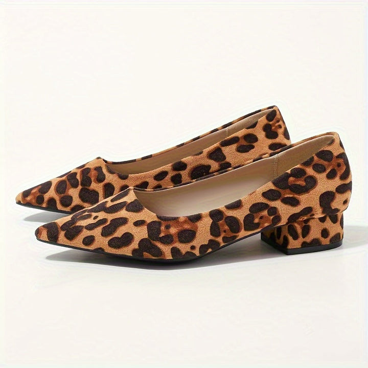 Dina | Leopard Print Pointed-Toe Heels