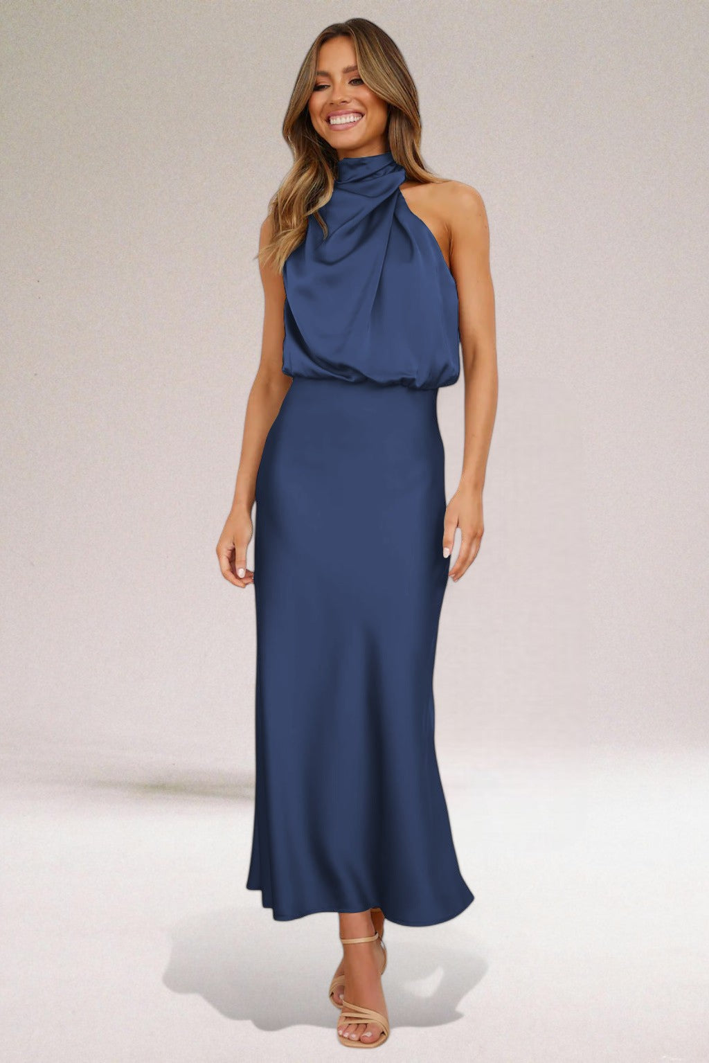 Flavia | Sophisticated Halter Dress