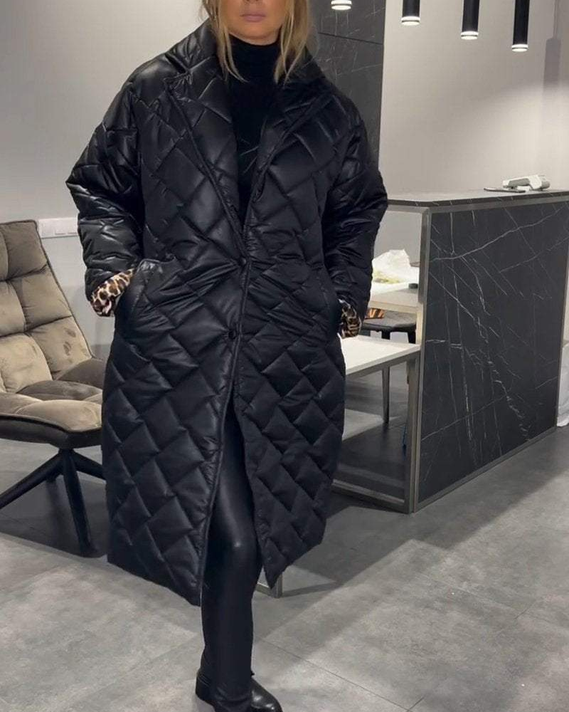 Daisy™ - Casual Mid-Length Cotton Coat with Lapels