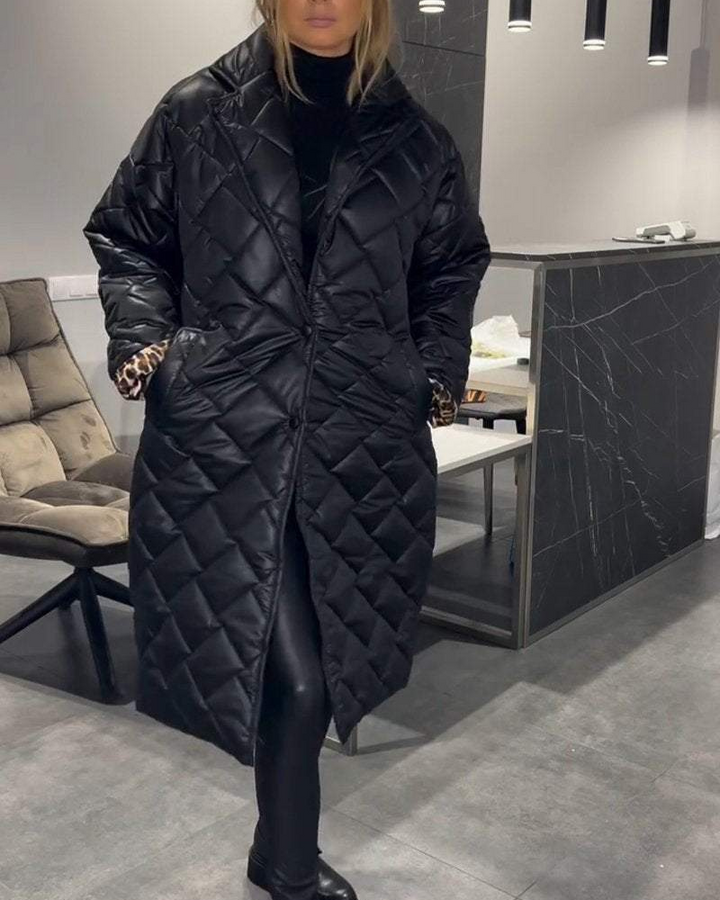 Daisy™ - Casual Mid-Length Cotton Coat with Lapels