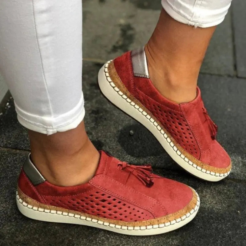 Elizabeth | Women's Slip-On Sneakers with Cut-Out