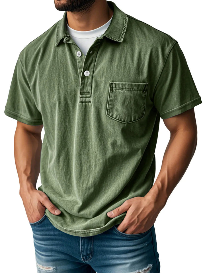 Sebastien™ - Men's Casual Vintage Polo Shirt