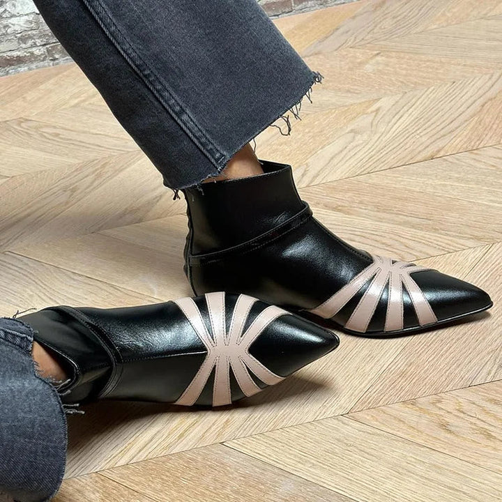 GEOMETRIC ANKLE BOOTS