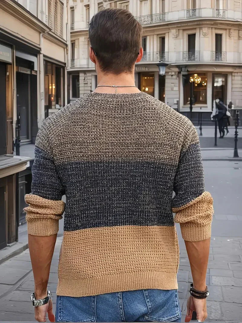 Brit & Boho™️ | The Orion Geometric Knit Sweater