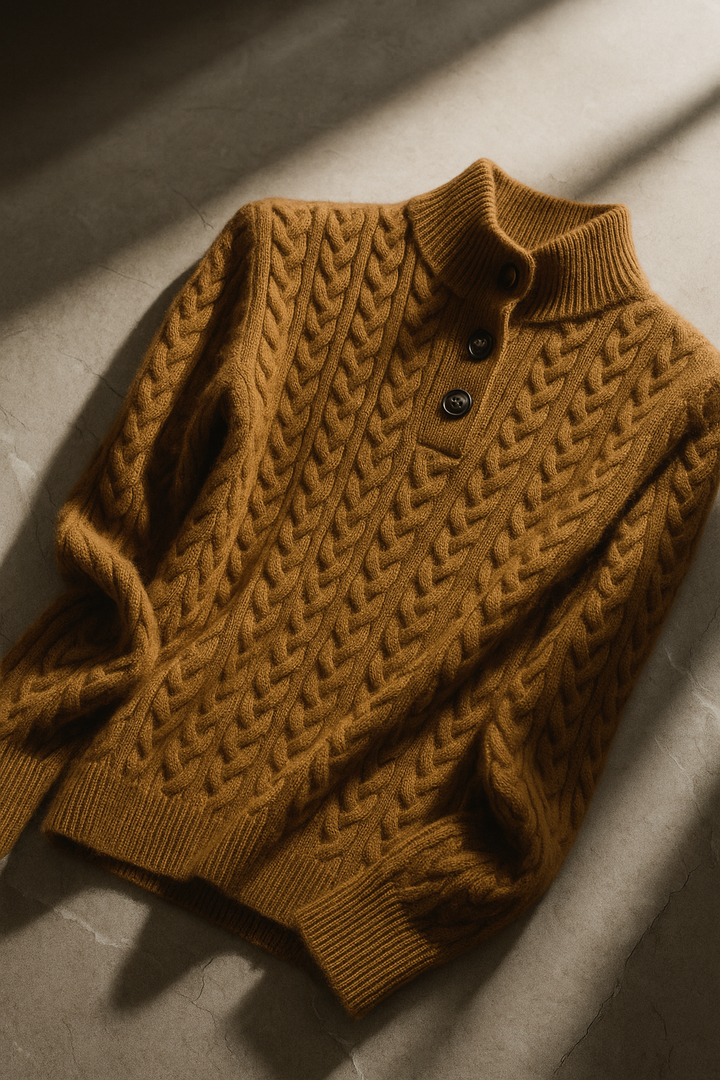 Arden Sweater with Button Front