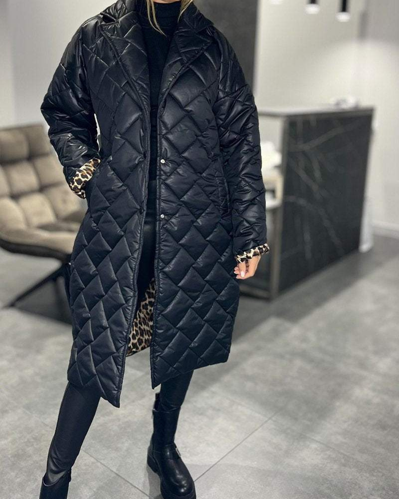 Daisy™ - Casual Mid-Length Cotton Coat with Lapels