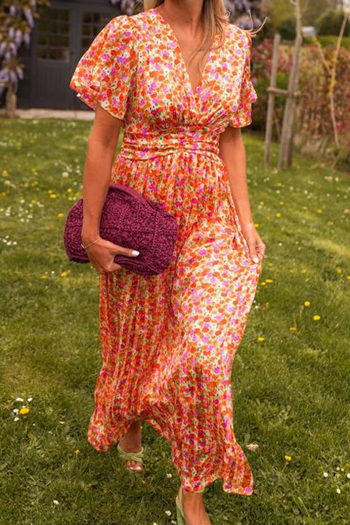 Bianca™ - Elegant Long Dress with V-Neck