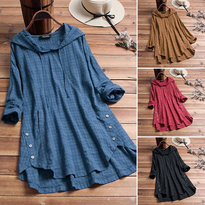 Hillary™ - Loose Cotton Sweatshirt