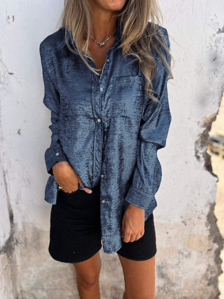 Women's Long Sleeve Shirt with Pocket