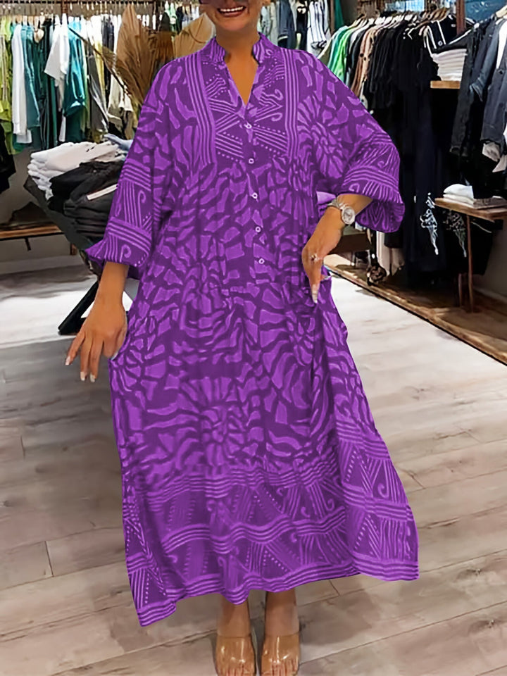 Mira | V-Neck Printed Dress (Almost Sold Out)