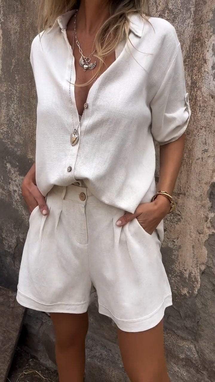 Gia™ – Stylish Cotton-Linen Set