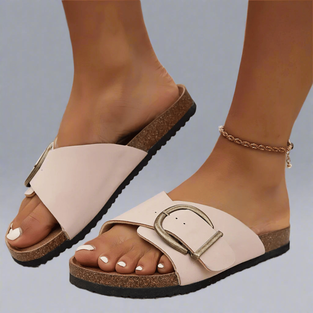 Ronja | Vegan Cork Slippers with Comfortable Footbed