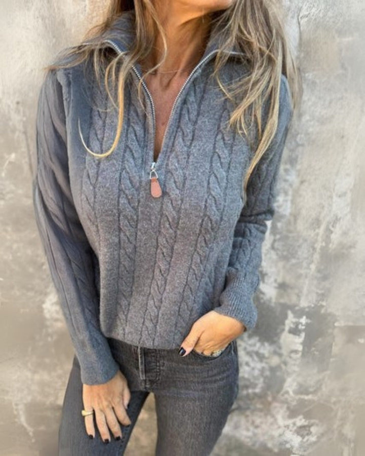 Rosalia™ - Premium Casual Half-Zip Sweater