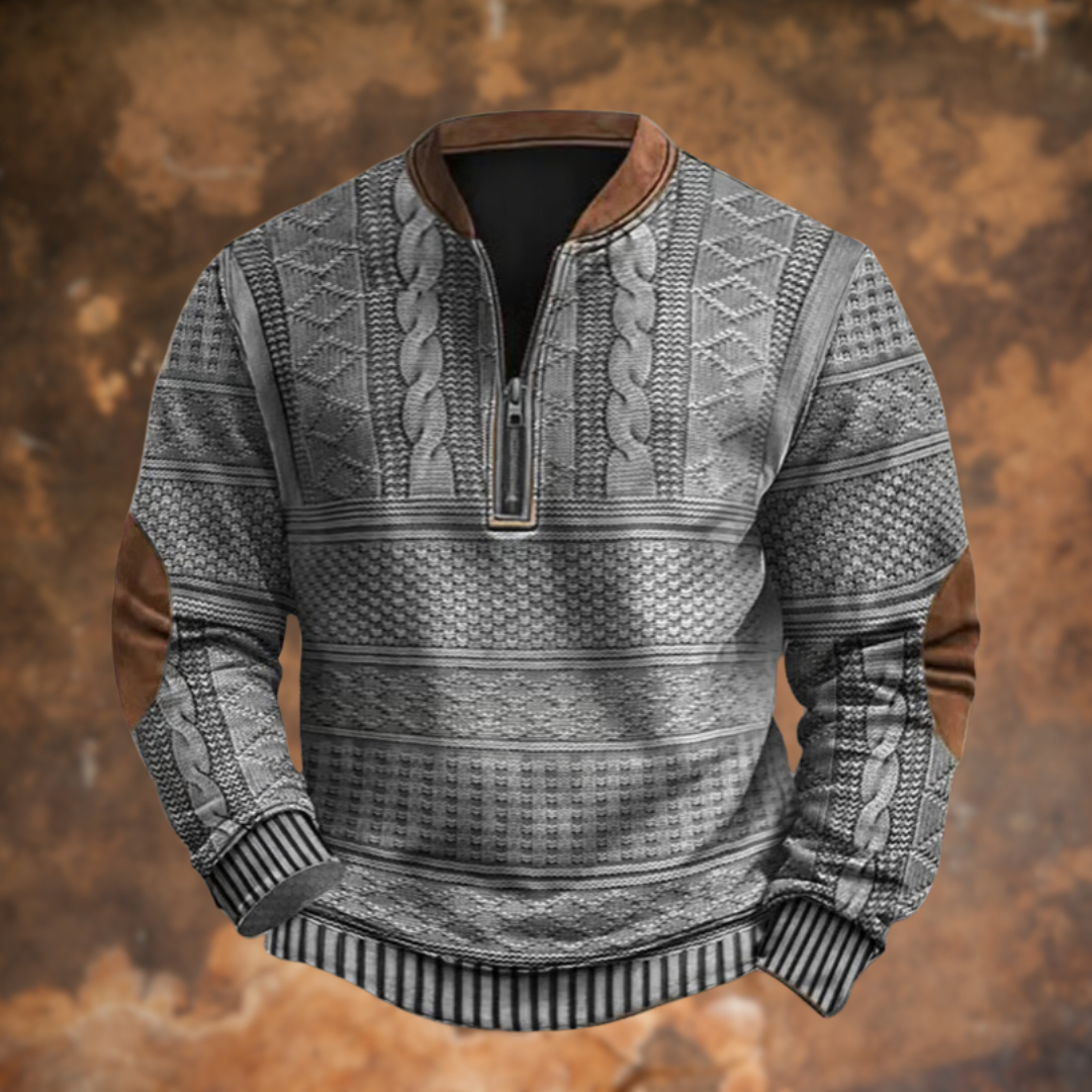 Ford™ - Textured Half-Zip Pullover Sweater