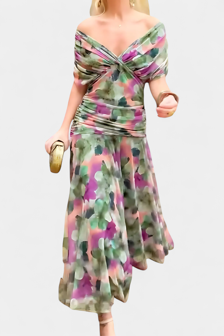 Alondra™ | V-Neck Long Floral Maxi Dress