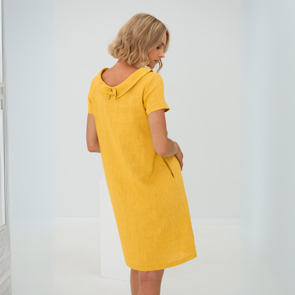 Fenna | Women's Short Sleeve Mini Dress with Pockets