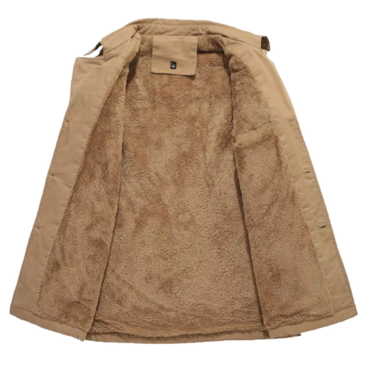 Men's Elegant Padded Trench Coat