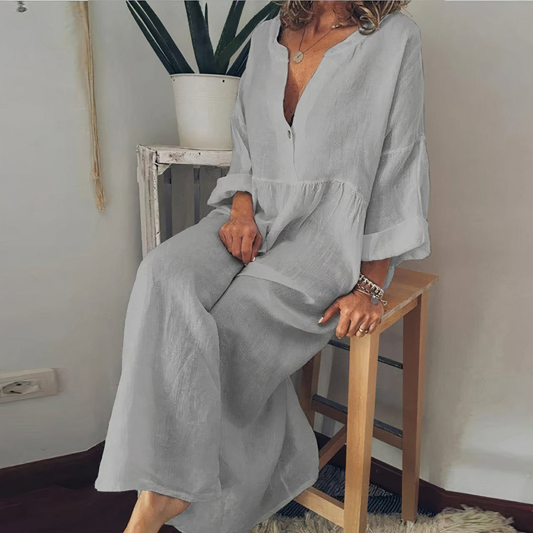 Chic Blouse-Style Dress