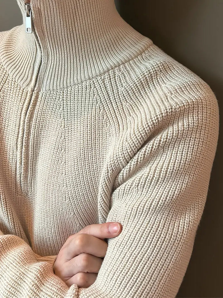 Brit & Boho™️ | Ethan Classic Knit Zipper