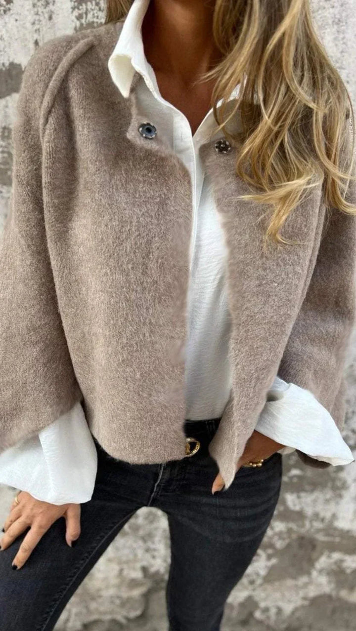 Celeste™ - Elegant Long Sleeved Wool Coat