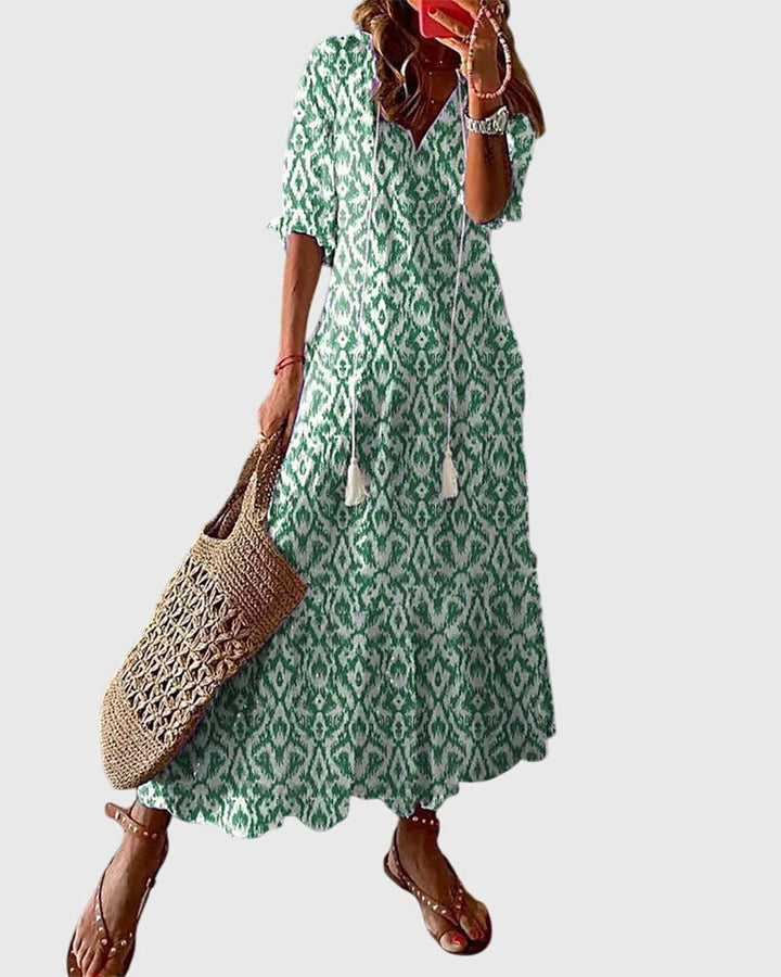 Amalia™ | Retro Bohemian Summer Dress
