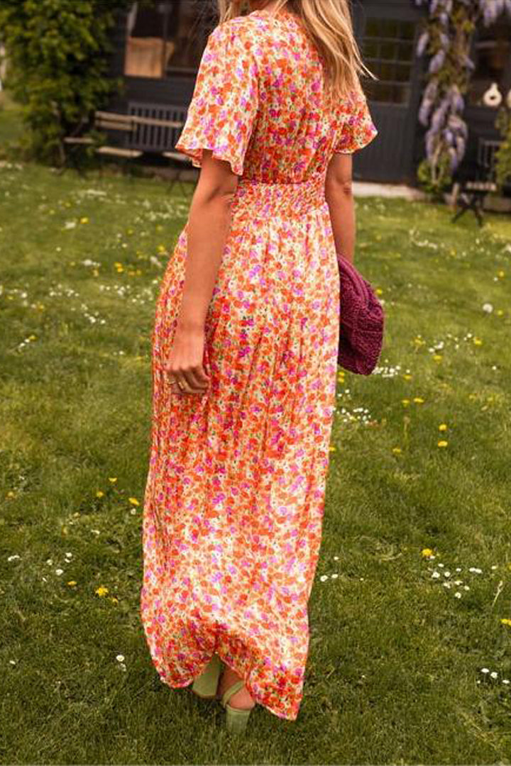 Bianca™ - Elegant Long Dress with V-Neck