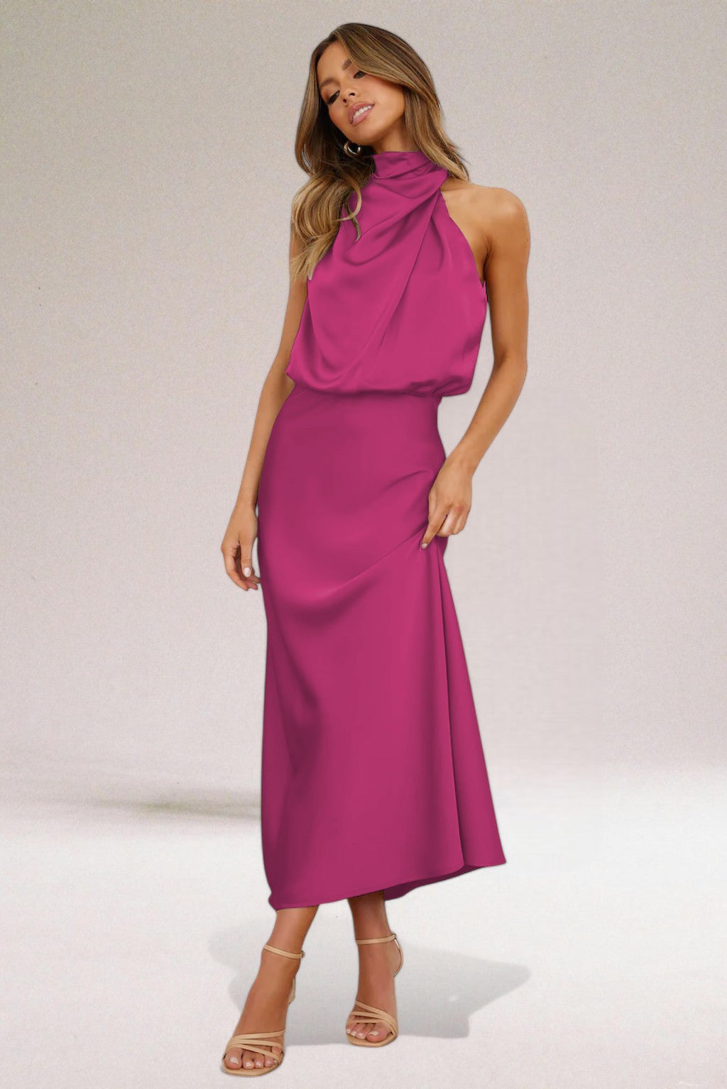 Flavia | Sophisticated Halter Dress
