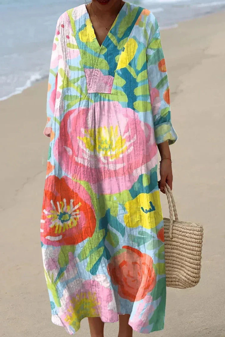 Chloe | Women's Relaxed Blossom Midi Dress