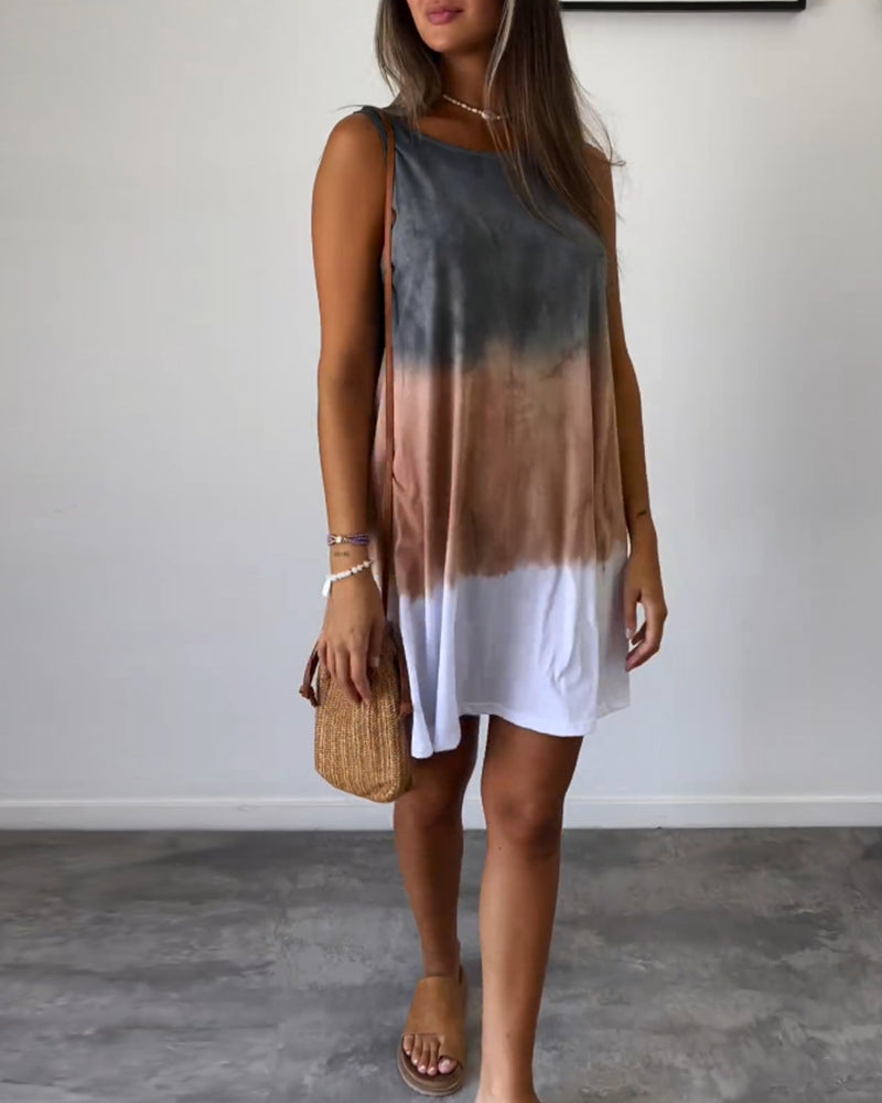 Vionette | Women's Casual Gradient Mini Dress