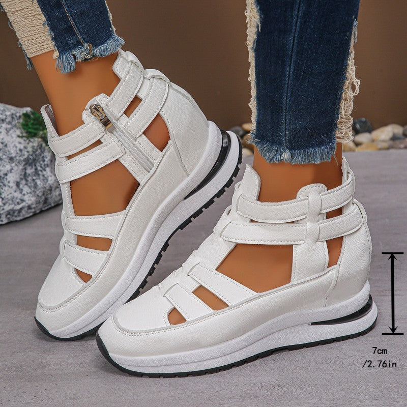 Lightweight Wedge Sandals with Side Zip for Ultimate Comfort