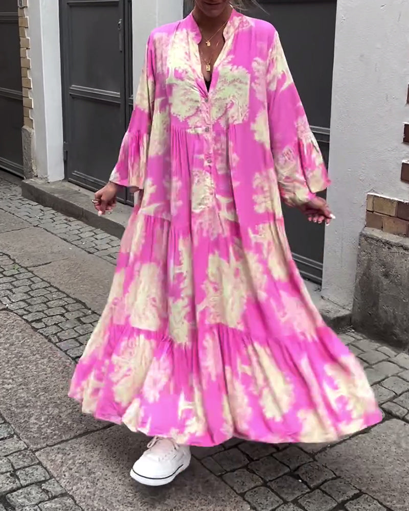 Diana™ - Comfy Patchwork Maxi Dress
