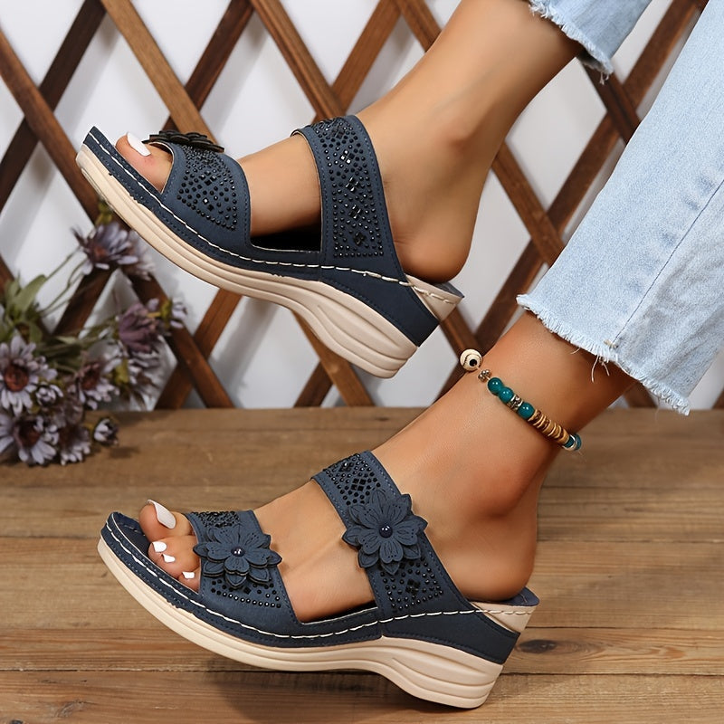 Delor Floral Heeled Sandals