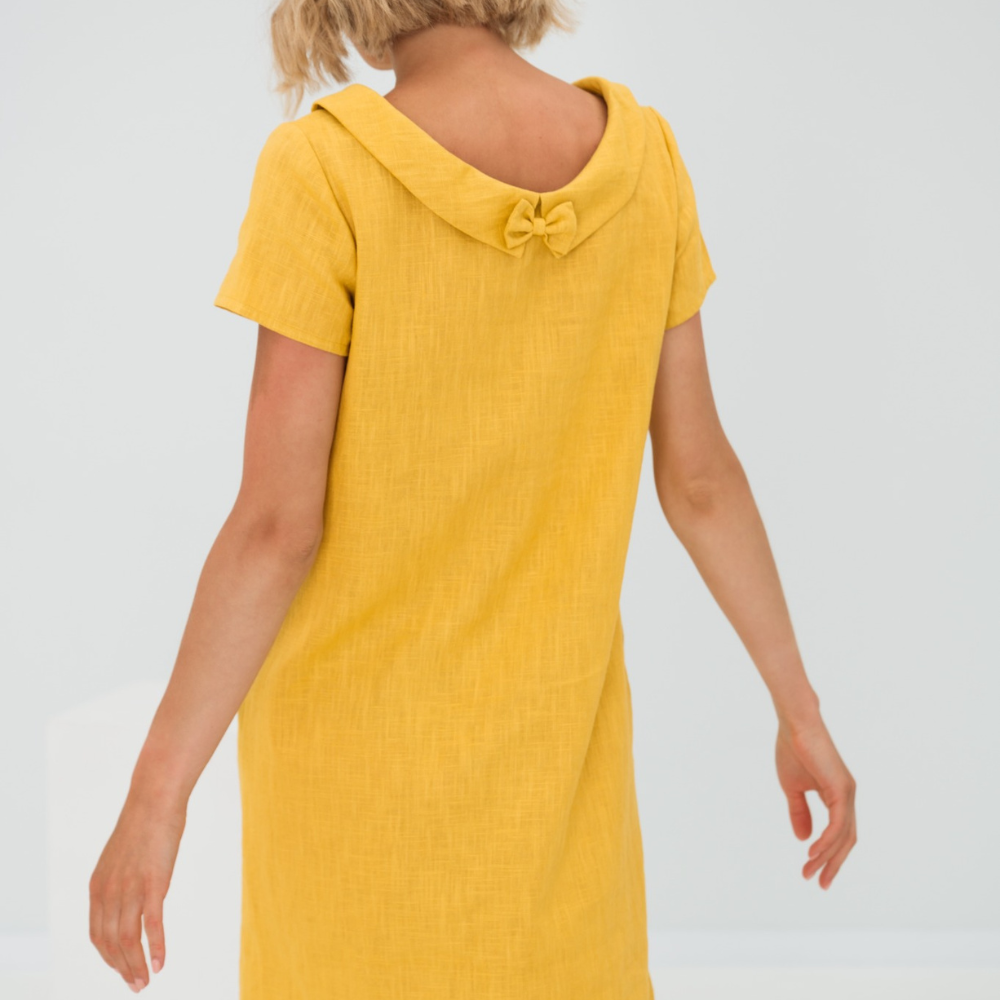 Women's Short Sleeve Mini Dress with Pockets