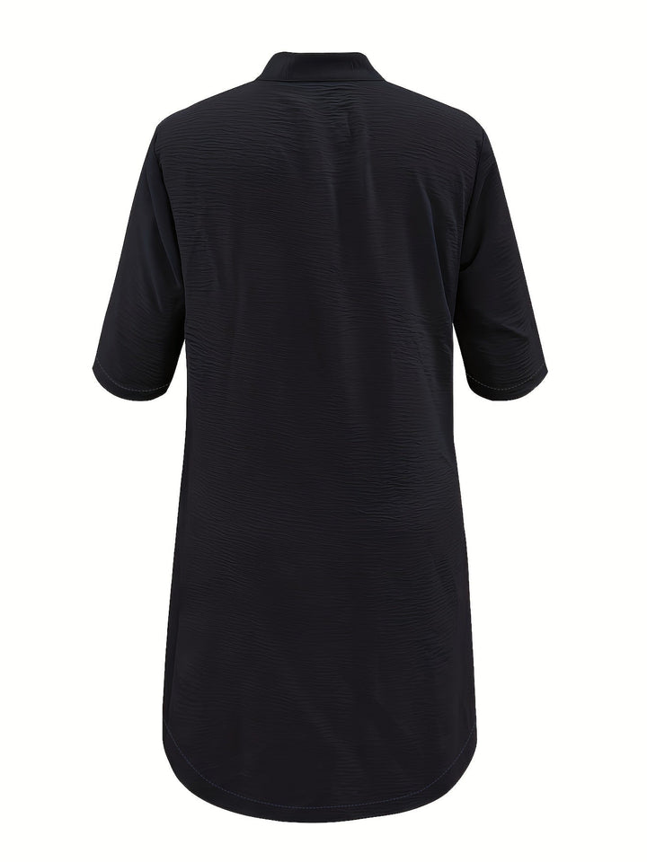 Hannah™ - Casual Dress with Button Placket