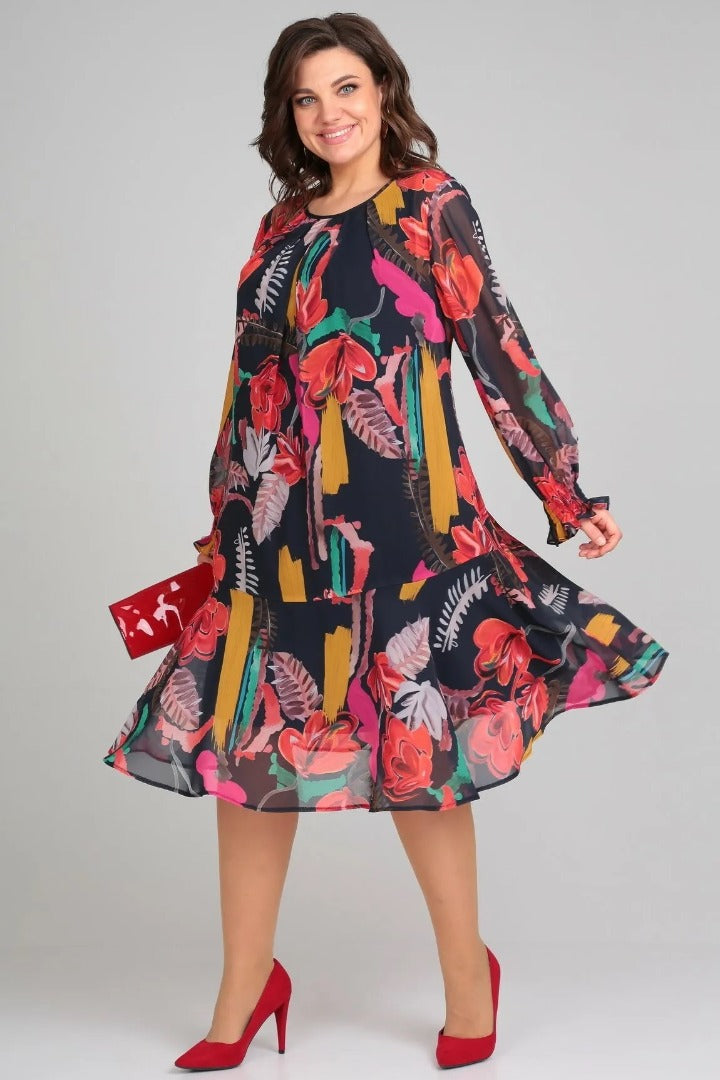Florinda™ Graceful Floral Dress