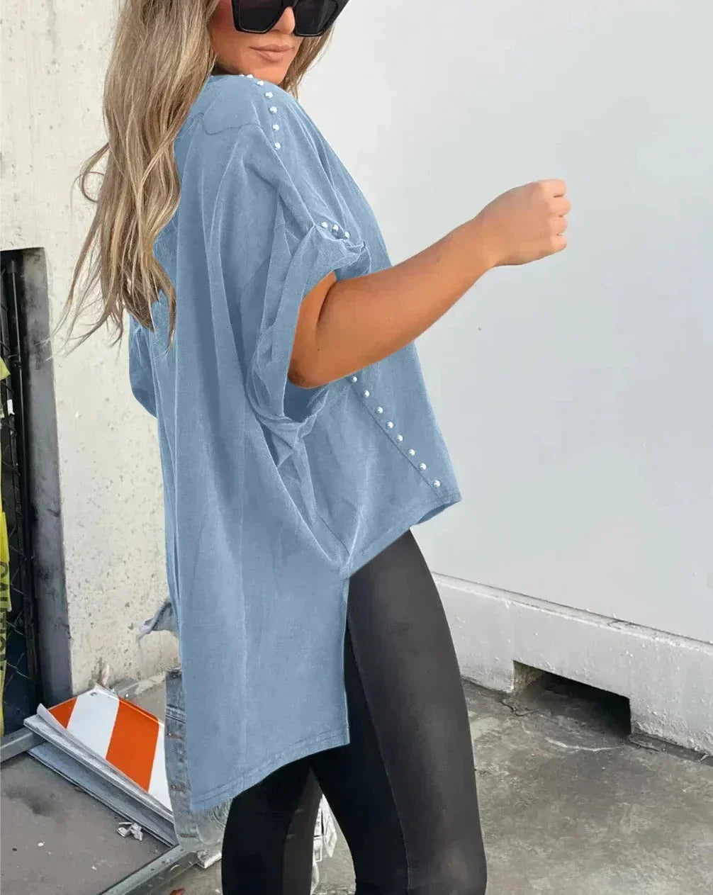 Isabelle™ - Oversized T-shirt with Studs