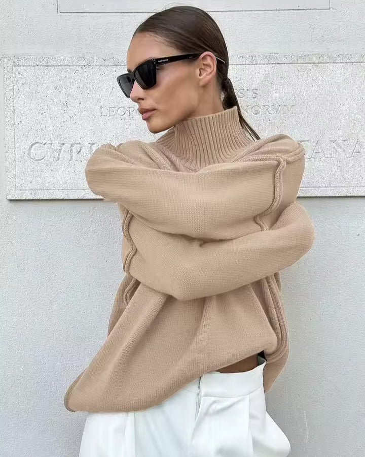 Isabella - Knitted Roll Neck Jumper