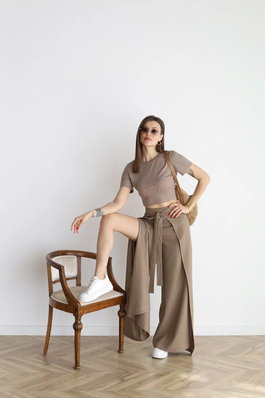 Marika™ - Wide Linen Trousers