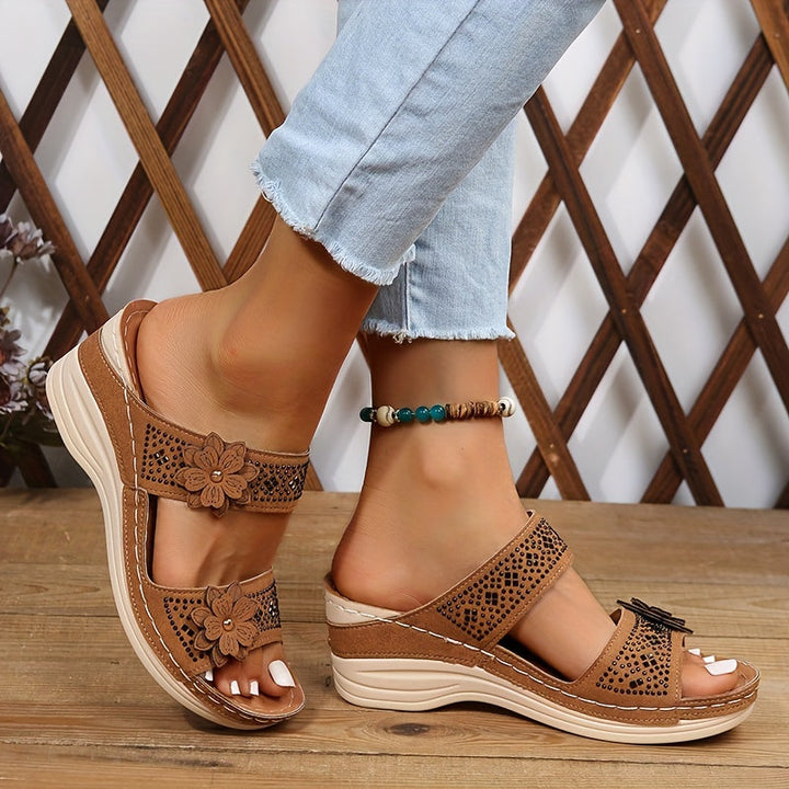 Delor Floral Heeled Sandals